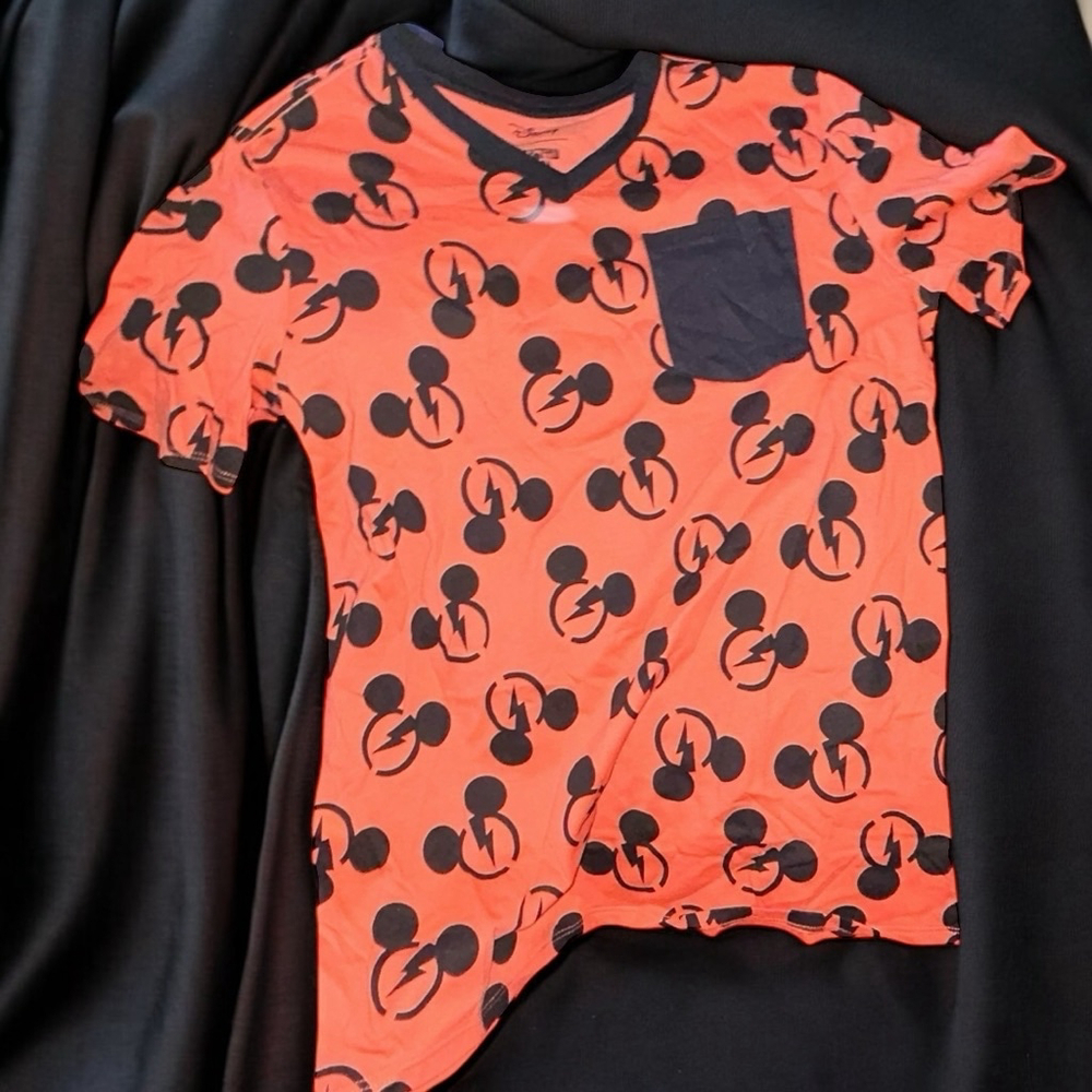 Boy’s Pocket Micky Mouse Neon Electric All over Print Tee